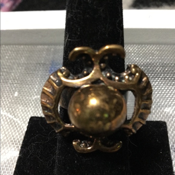 Made in Finland bronze mid century modern ring…Jorma Valo - Picture 8 of 9